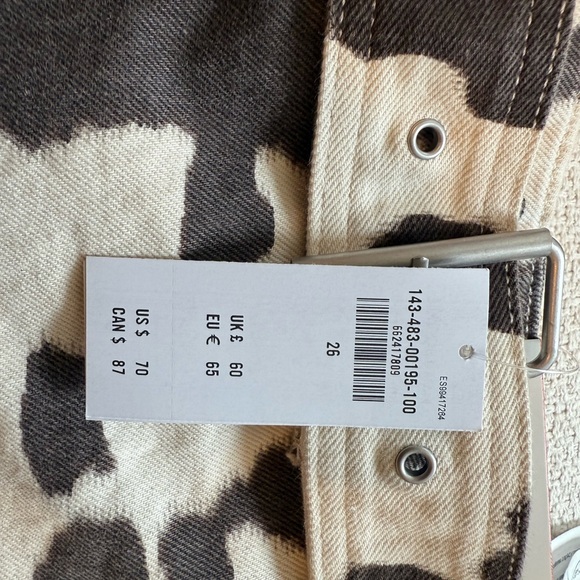Abercrombie Cow Print Skirt size 26 - Picture 2 of 9